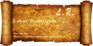 Lakat Rodelinda névjegykártya